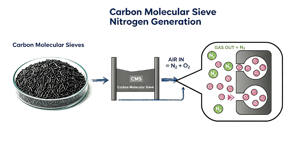 carbon molecular sieve nitrogen generation
